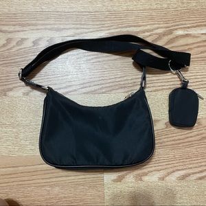 Wild Fable Black Nylon Crossbody with Coin Purse / AirPods Case/Bag